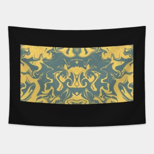 Dandelion Ocean Bay Inkblot Tapestry