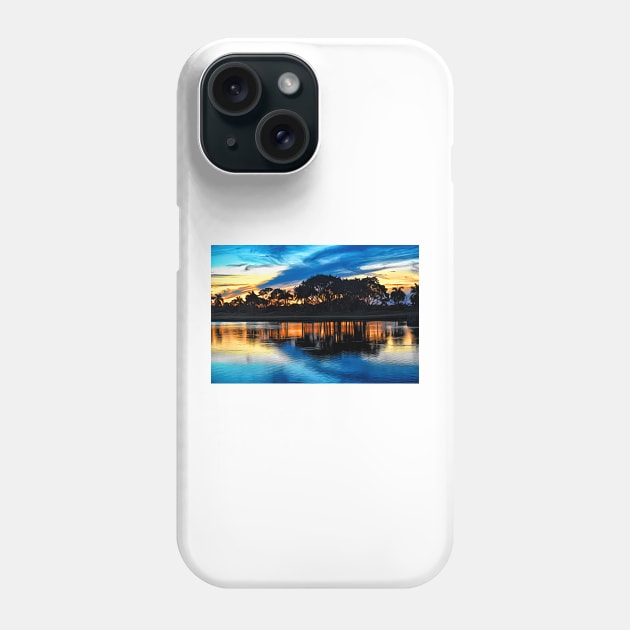 Dreamy Sunset Reflections Phone Case by mariakeady