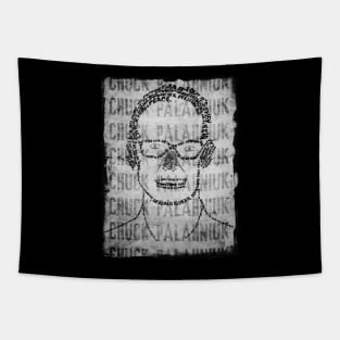 Chuck Palahniuk Typographic Portrait Tapestry