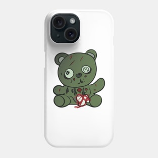 Creepy Cute Zombie Teddy Bear Phone Case