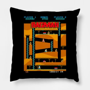 Mod.3 Arcade Bagman Video Game Pillow