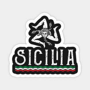 Love Sicilia Crest Siciliano Pride Magnet