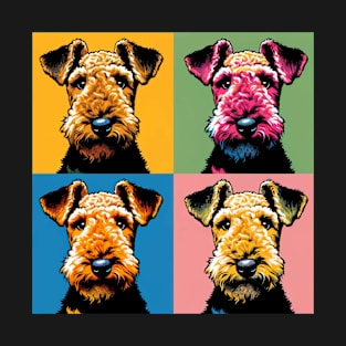 Pop Retro Art Airedale Terrier - Cute Puppy T-Shirt