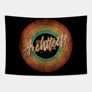 Architects Vintage Circle Art Tapestry