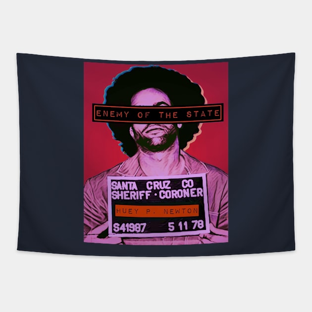 Huey P. Newton (M) Tapestry by BlackOzean