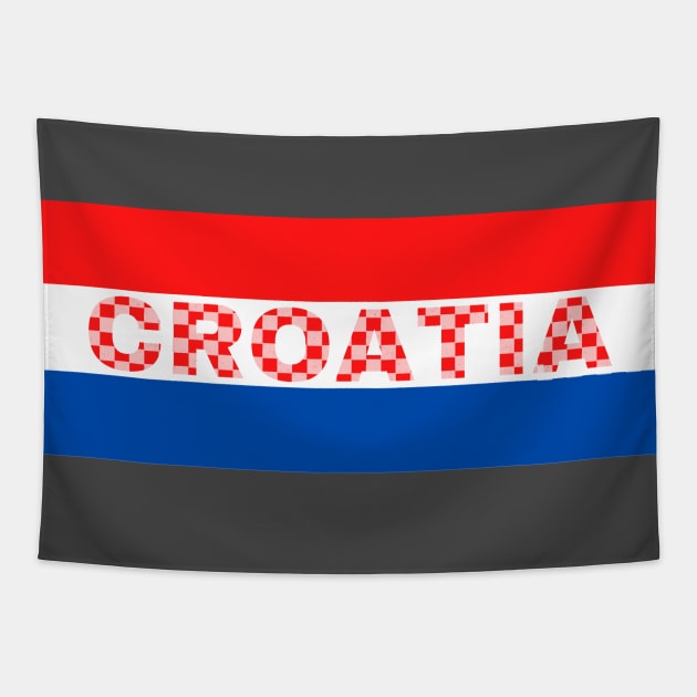 Croatia Flag Colors Tapestry by aybe7elf