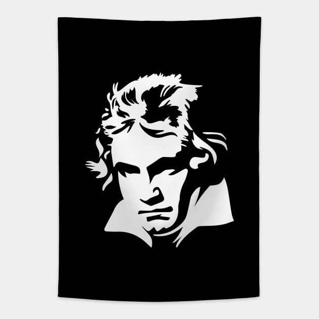 Ludwig van Beethoven 5th Symphony Classical Music Componist Tapestry by LaundryFactory