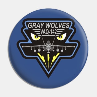 VAQ142 Gray Wolves Pin