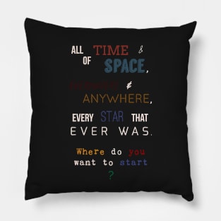 All of Time & Space Pillow