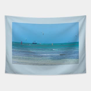 Aruba Water Sports and Boats Tapestry