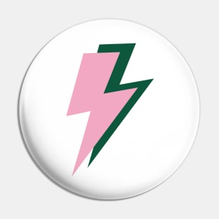 Pink and Green Lightning Pin