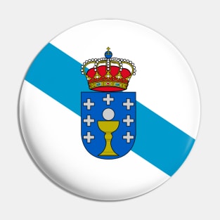 Flag of Galicia, Spain Pin