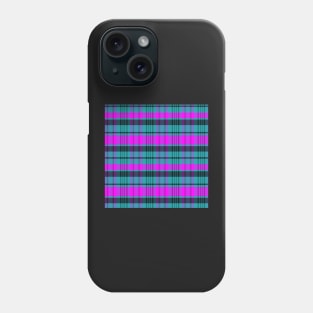 Vaporwave Aesthetic Calan 1 Hand Drawn Textured Plaid Pattern Phone Case