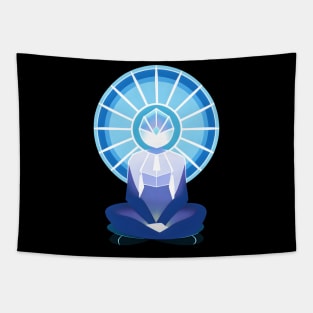 Aura Blue Meditation 05 Tapestry