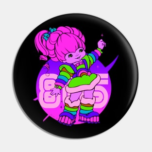 80s girl retro Pin