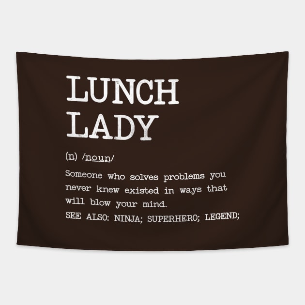 Lunch lady - Definition design Tapestry by best-vibes-only