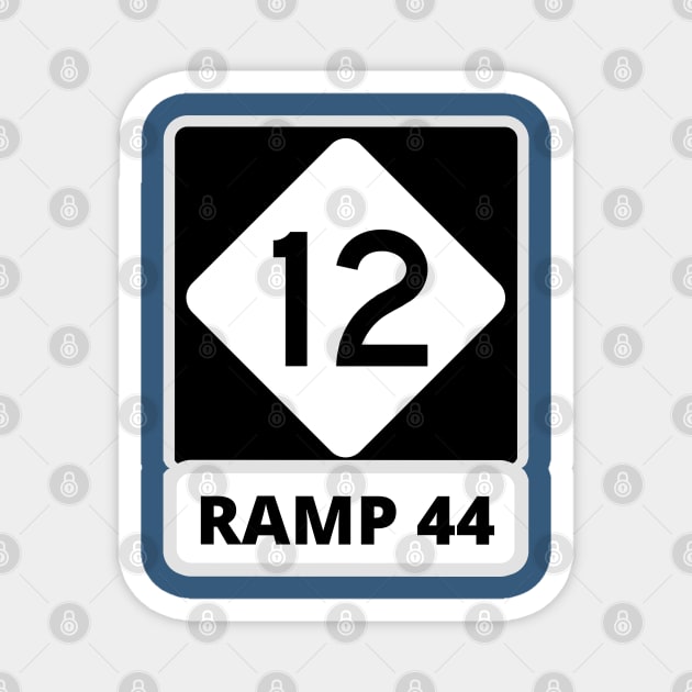 Ramp 44 Highway 12 Buxton NC Magnet by Trent Tides