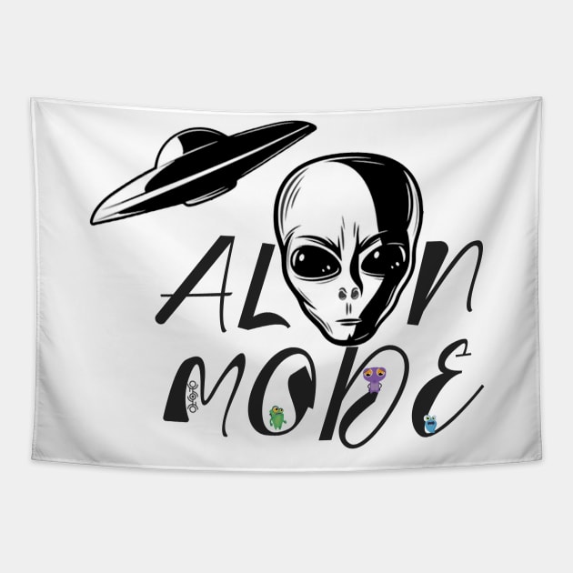 Alien Mode Tapestry by Proway Design