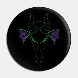 A maleficent dragon Pin