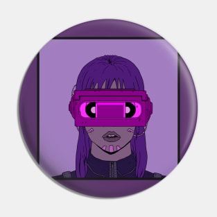 VHS Girl Pin