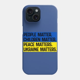 Zelensky Ukraine Matters Phone Case