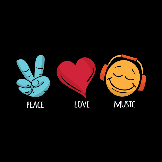 Peace Love Music by hobrath