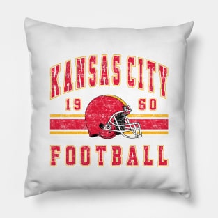 Vintage Style Kansas City Football Pillow