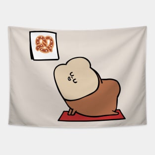 Bread Yoga Goals Tapestry