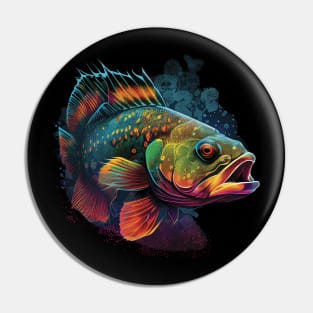 Peacock bass fishing Pin