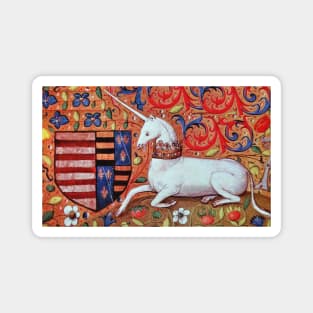 UNICORN ,FANTASY FLOWERS ,ANIMALS MEDIEVAL HERALDIC MOTIFS Magnet