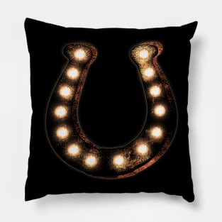 Marquee Horseshoe Pillow