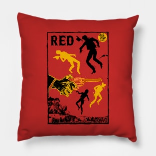 RED Cowboy Pillow