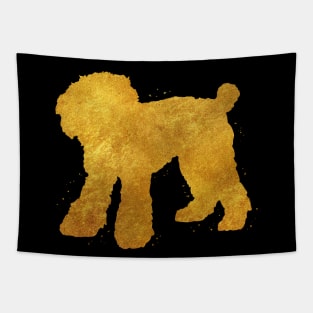 Toy Poodle golden art Tapestry