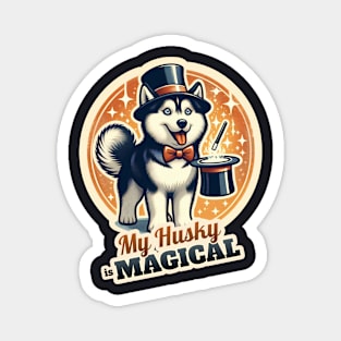 Husky Magician Magnet