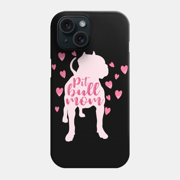 Pitbull Mom Phone Case by PrettyPittieShop