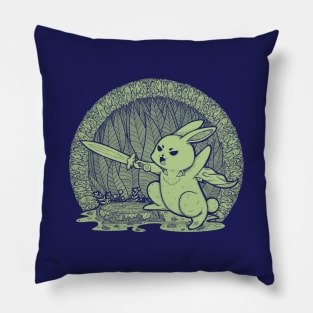 Cute Warrior Bunny Pillow