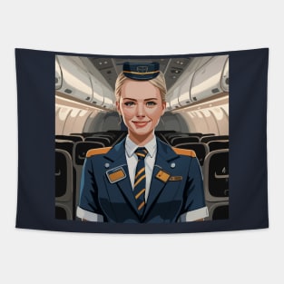 scandinavian stewardess Tapestry