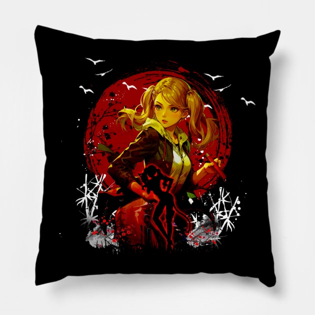 Ann's Modeling Dreams Personas 5 Tees for Aspiring Models Pillow by Infinity Painting