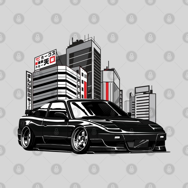 Nissan 240sx Black by JDMAPEX