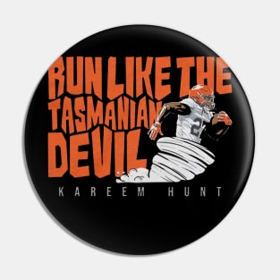 Kareem Hunt Run Like The Tasmanian Devil Pin