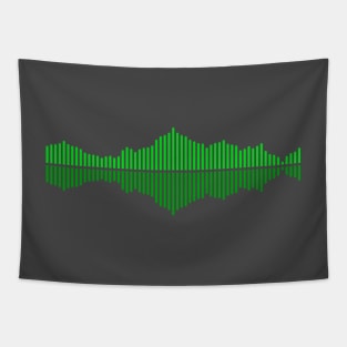 Audio Waveform or Soundwave Tapestry