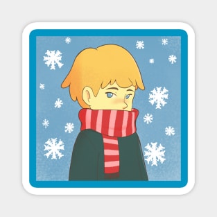 Snow Boy Magnet