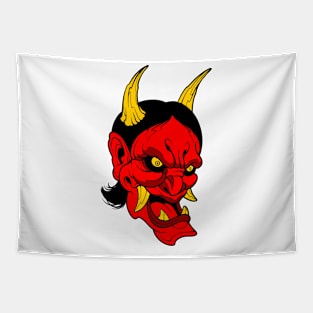 oni demon mask Tapestry