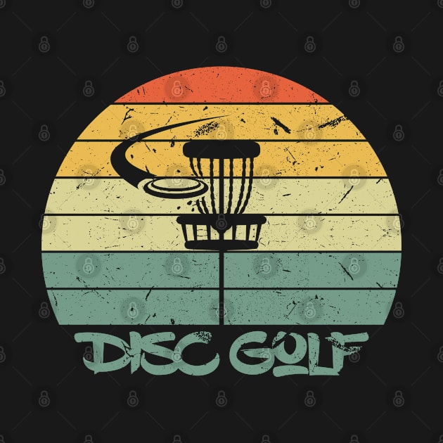 Disc Golf Classic Vintage Frisbee Golf T-Shirt by RK Design