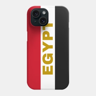 Egypt in Egyptian Flag Colors Phone Case