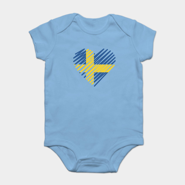 Swedish Sweden Flag Infant Bodysuit