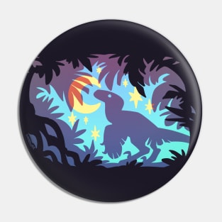 Stargazing Dino (Blue Variant) Pin