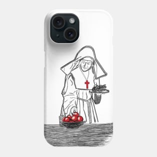 Medieval Priestess Drawing Phone Case