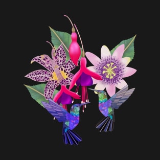 Hummingbird floral paradise T-Shirt