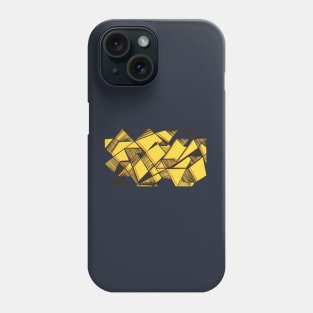 Yellow Modern geometric pattern Phone Case